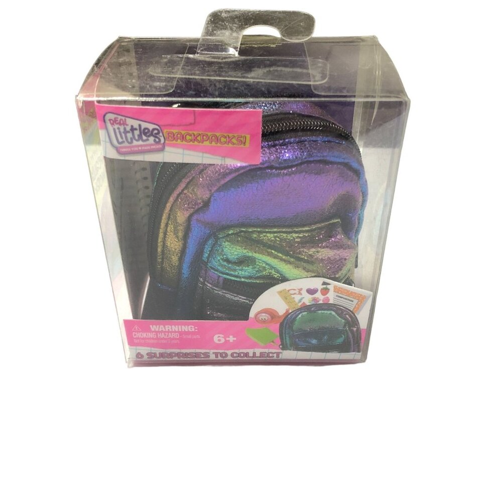 Real Littles Backpacks Surprises Collectible Set Multicolor Iridescent Ages 6+